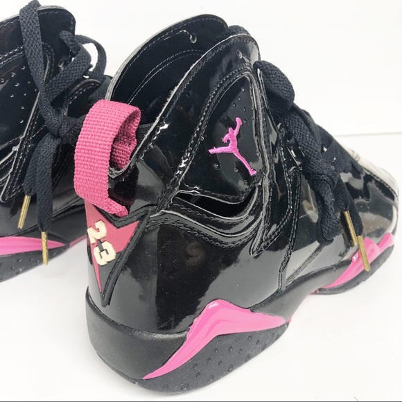 jordan retro 7 pink and black